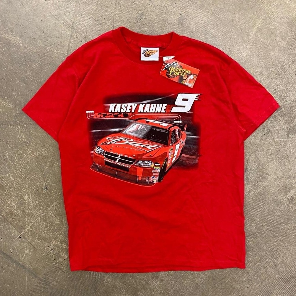 Vintage Kasey Kahne 9 NASCAR Racing Cup Series Winners Circle NWT Y2K T-Shirt L